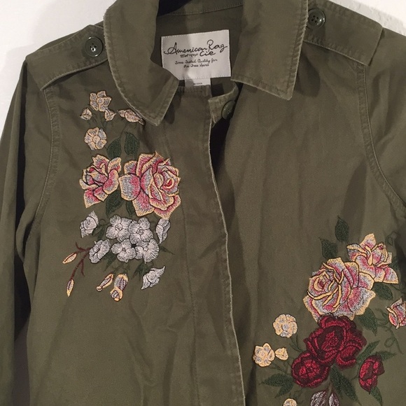 American Rag Embroidered Cargo Jacket XS - Picture 3 of 6